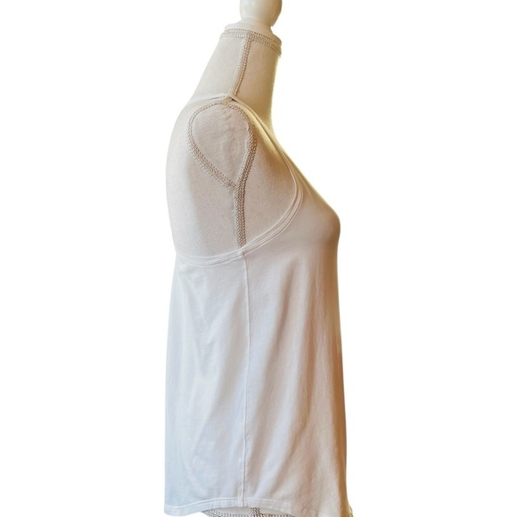 LULULEMON WOMEN’S WHITE ATHLETIC TANK TOP ROUNDED HEMLINE - Picture 5 of 10